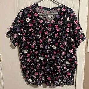 No longer wear scrubs. Brand is Sanibel scrubs.